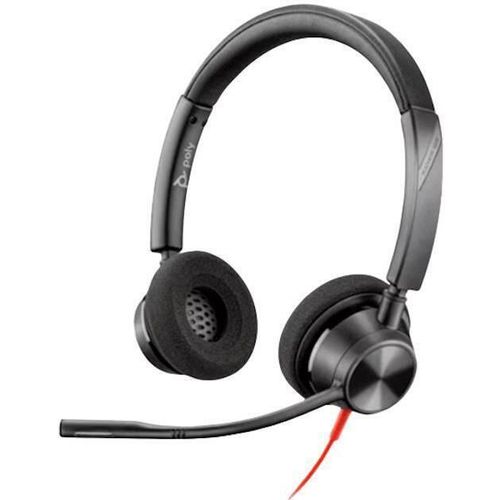 cumpără Căști cu fir Poly Blackwire 3320 Stereo Microsoft Teams + adaptor USB-C/A (8X220AA) în Chișinău 