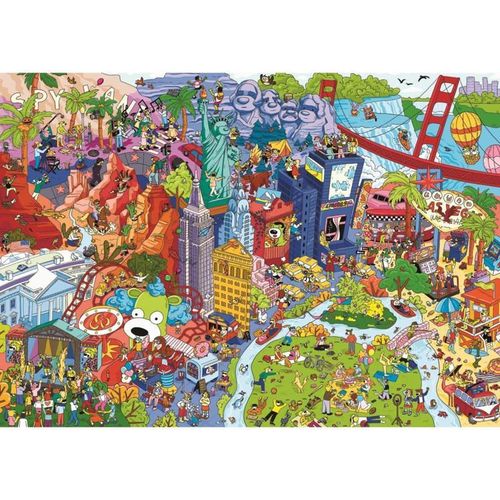 cumpără Puzzle Trefl 37480 Puzzle 500. Spy Guy Lost Items: USA în Chișinău 