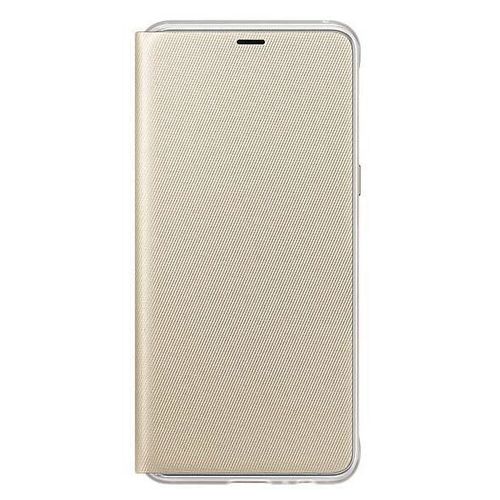 купить Чехол для смартфона Samsung EF-FA530, Galaxy A8 2018, Neon Flip Cover, Gold в Кишинёве 