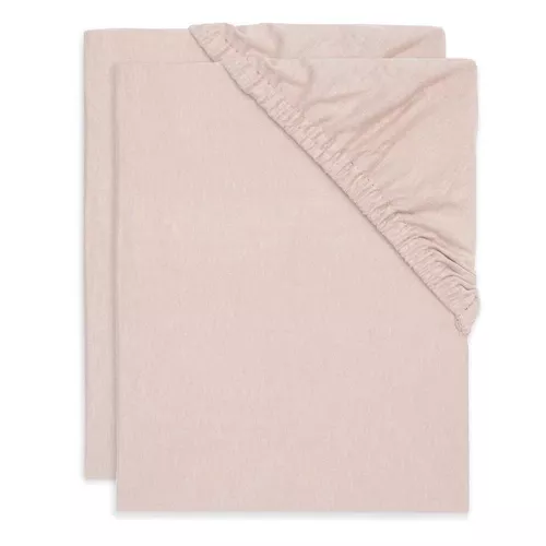 cumpără Lenjerie de pat pentru copii Jollein 2511-507-67069 Cearsaf cu elastic Jersey Wild Rose, 120x60cm, 2buc în Chișinău 