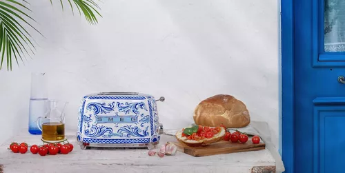 купить Тостер SMEG TSF01DGBEU Blu Mediterraneo Dolce&Gabbana в Кишинёве 