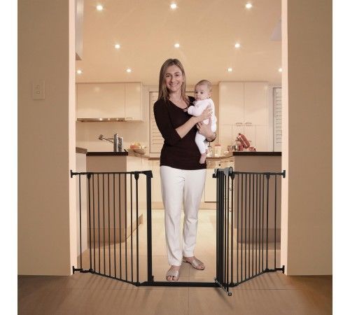 Ворота безопасности 3 секции Dreambaby Newport Adapta Gate (85,5 - 210 см) черный 