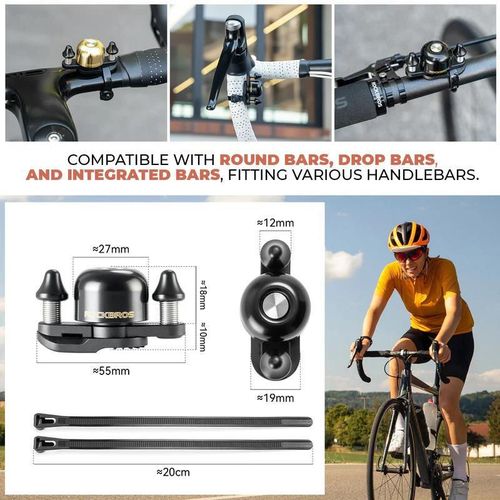 купить Аксессуар для велосипеда Rockbros 340013001 Sonerie pentru bicicleta, Dual Hammer в Кишинёве 