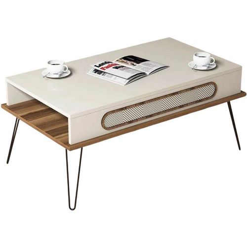 cumpără Măsuţă cafea Trendy Ekol, Crema 105x45x56cm în Chișinău 