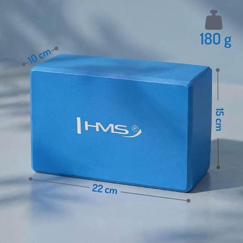 купить Инвентарь для йоги HMS 692 Bloc yoga/pilates 22x15x10cm (180gr) EVA Blue (17-44-250) в Кишинёве 