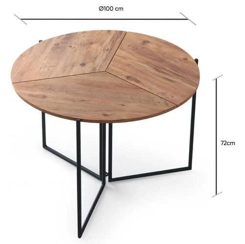 купить Стол Trendy Yaprak-1201, 100x72x100cm в Кишинёве 