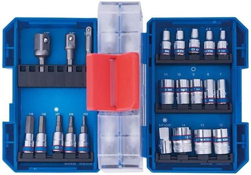 cumpără Set de tubulare, bite, duze King Tony 2547MR-EB набор 1/4" торцевых головок E, вставок (бит) и переходников, 47 пр. în Chișinău 