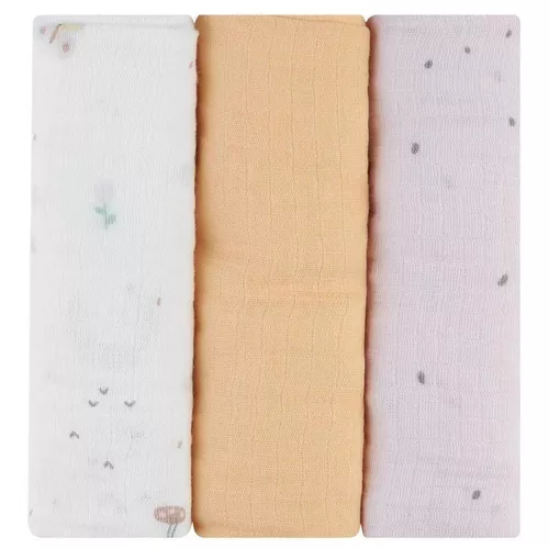 купить Аксессуар для пеленания Kikka Boo 31103010087 Pelinci de muselina Hedge-hugs, 75x75cm, 3buc в Кишинёве 