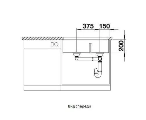 купить Мойка кухонная Blanco Subline 430/270 (525991) в Кишинёве 