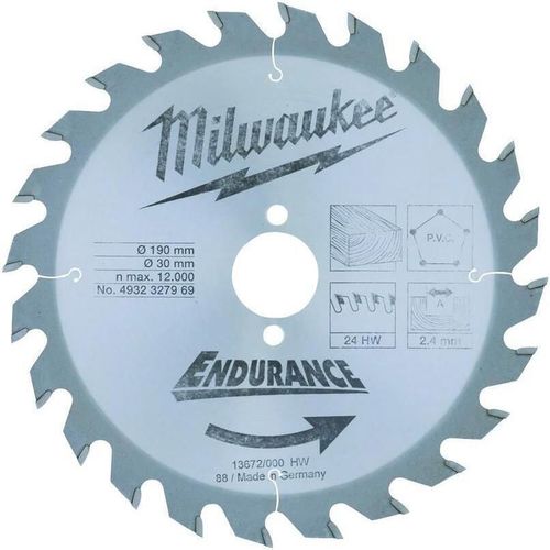 купить Диск отрезной Milwaukee 4932327969 Диск для циркулярной пилы SAW 190/30 Z 24 в Кишинёве 