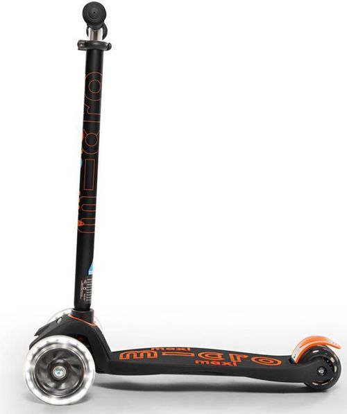 купить Самокат Micro MMD143 Maxi Deluxe LED Black Orange в Кишинёве 