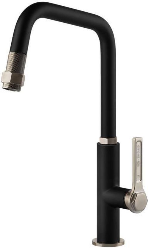 cumpără Bateria bucătărie Gessi 60053-599 Officine Fino: Brushed Nickel / Matte Black în Chișinău 