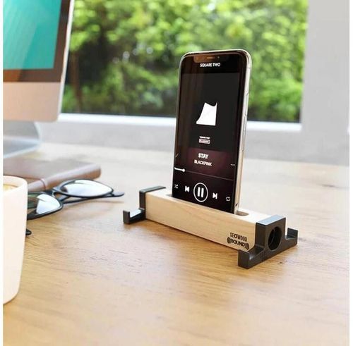 cumpără Accesoriu pentru aparat mobil Seowood SEO-2000 Suport din lemn pentru telefon-tabletă în Chișinău 