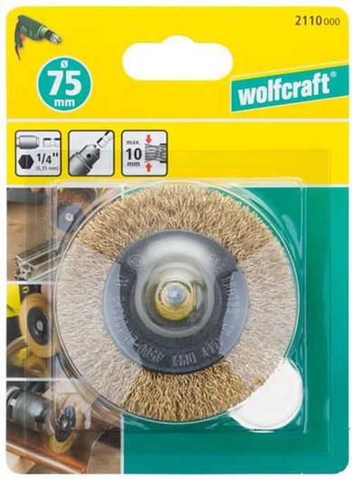 купить Набор головок, бит, насадок Wolfcraft 2110000 Perie disc din sarma de alama 75x10 в Кишинёве 