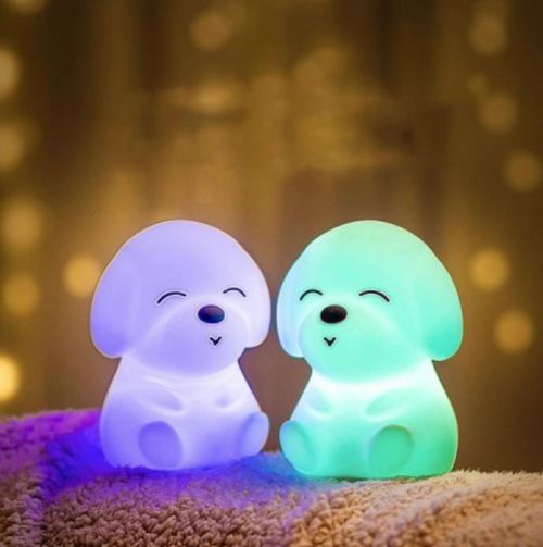 купить Ночной светильник misc Cute Series Puppy Silicone White в Кишинёве 
