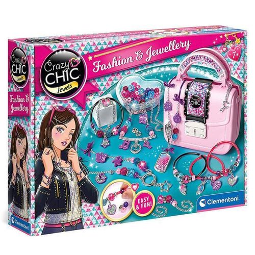 купить Набор для творчества Clementoni Set de creativitate Moda si bijuterii Crazy Chic Clementoni в Кишинёве 
