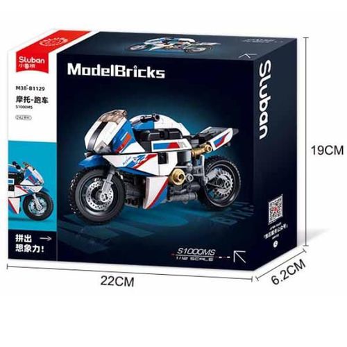 купить Конструктор Sluban B1129 Motocicleta S1000MS, scara 1:12, 242 elem. в Кишинёве 