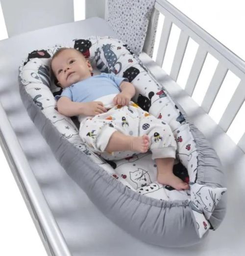 купить Гнездо для новорожденных PernaMea Babynest Premium Elefant Roz (PM.101552/8) в Кишинёве 