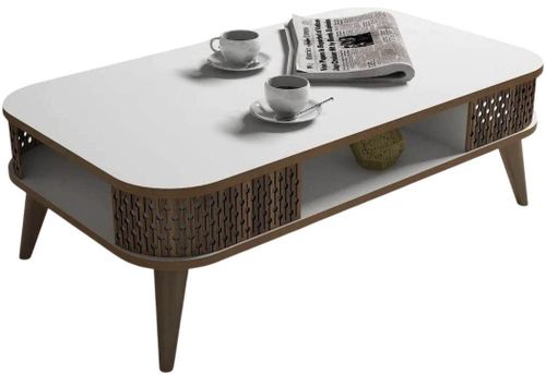 купить Журнальный столик Trendy Эйлюль, белый 105x34x60 см в Кишинёве 