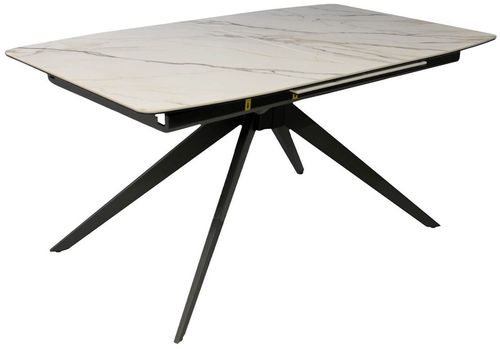 cumpără Masă Deco Belisima, extensibilă (160+60)x90x76 Gold White în Chișinău 
