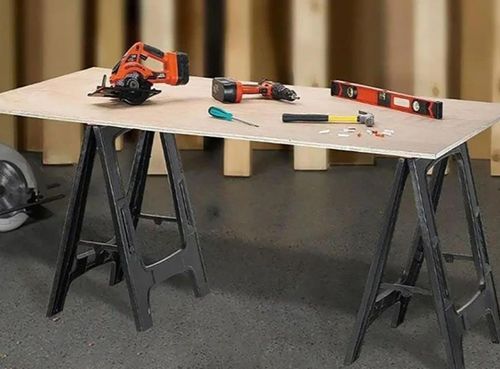 cumpără Tripod pentru construcţii Keter 57728 Saw Horses, suport pentru ferastrau 2buc, 58x102x79cm, max.340kg în Chișinău 
