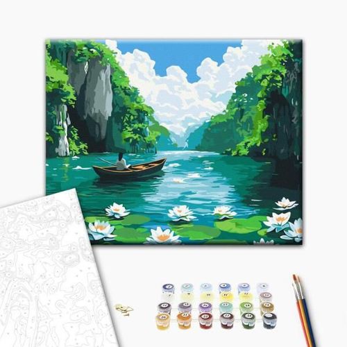 cumpără Tablou pe numere BrushMe RBS54240FC 30x40cm (fără cutie) Acolo unde este pace în Chișinău 