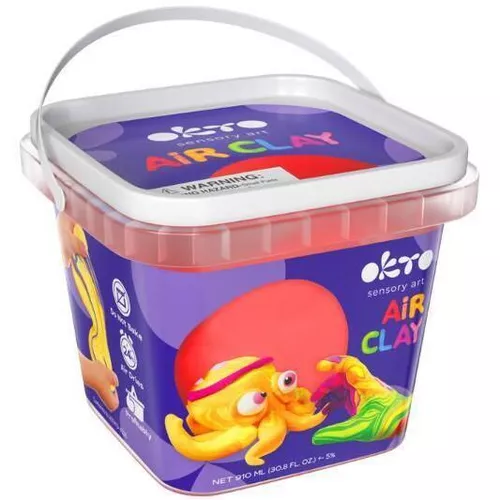 cumpără Set de creație Okto 20009 Plastilină ușoară în găletușă, Roșu în Chișinău 
