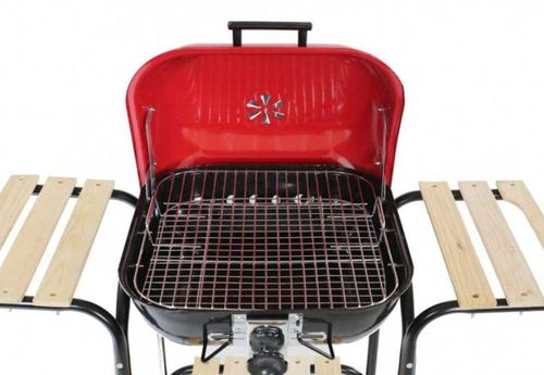 cumpără Grătar Activa Mastercook AM19524 pe carbuni Grill Wagon Red 40x40cm cu 2 mese în Chișinău 