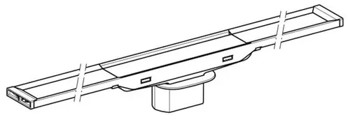 cumpără Trap de duș Geberit Rigola dus CleanLine 30-90cm cadru cromat 154.450.KS.1 în Chișinău 