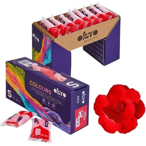 купить Набор для творчества Okto 10021-OK Plastilină aerată Air Clay Colours, 10buc, roșie, mărimea S в Кишинёве 