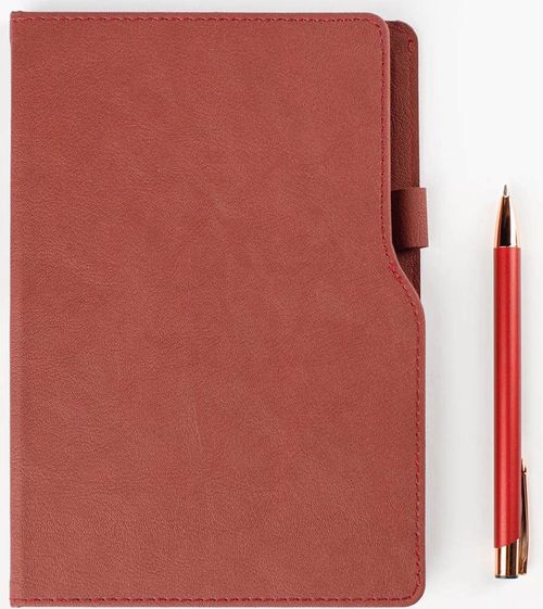 купить Блокнот Akklas Ежедневник недатир. 13X21см, 96 листов, бордо в Кишинёве 