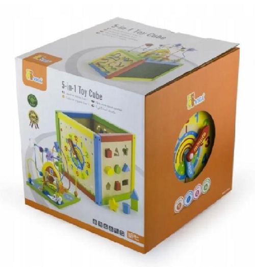 купить Игрушка Viga 58506 5-in-1 Toy Cube в Кишинёве 