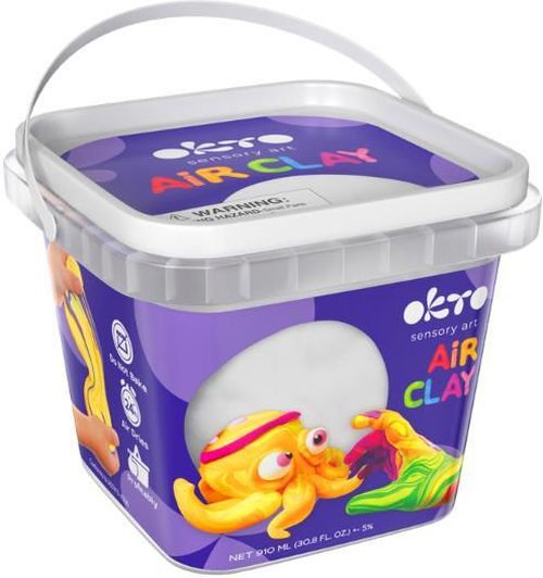 купить Набор для творчества Okto 20012-OK Plastilină ușoară în găletușă, Alb в Кишинёве 