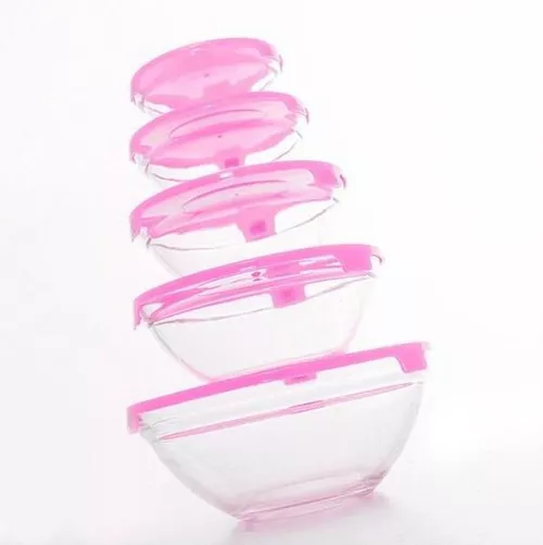 купить Контейнер для хранения пищи Excellent Houseware 18434 Набор емкостей стеклянных 5шт в Кишинёве 
