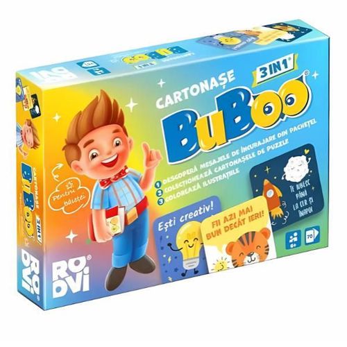 cumpără Joc educativ de masă miscellaneous 079763 Cartonașele Buboo 3în1, pentru Băieței, ro în Chișinău 