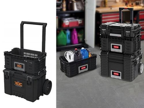 купить Система хранения инструментов Keter 57711 ROC Pro Gear 56.4x27.6x34cm, fara capac, neagra в Кишинёве 