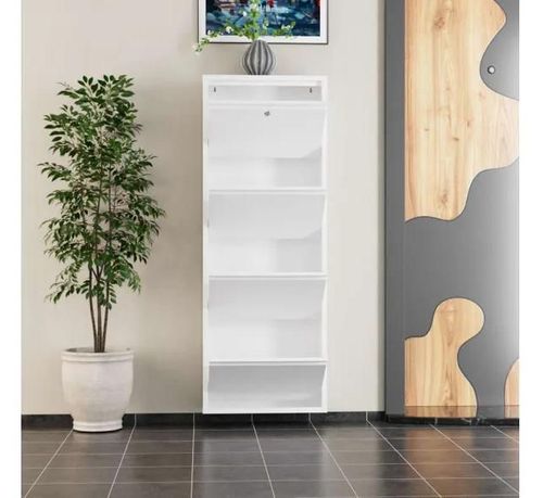 купить Полка для обуви Trendy Locking 4 Piece Metal-White, 50x136x15cm в Кишинёве 