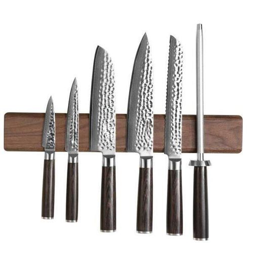 купить Аксессуар для кухни Takumi Suport magnetic pt cutite Magnetic Knife Rack Walnut Wood 40cm в Кишинёве 