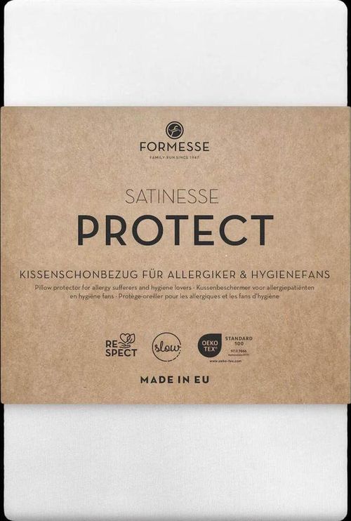 cumpără Lenjerie de pat Formesse 640-69-1000 Satinesse Protect Kissenbezug 60x70cm White în Chișinău 