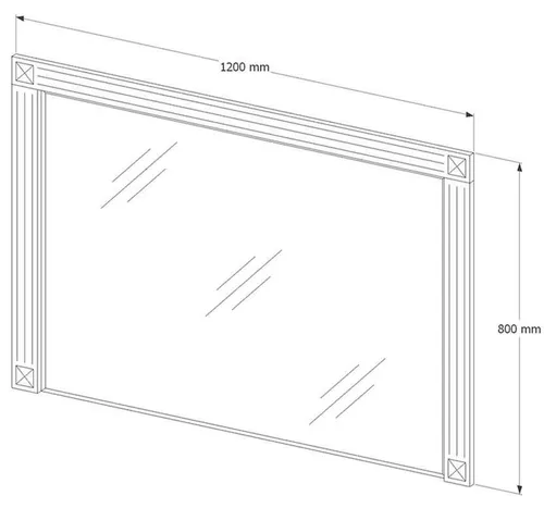 cumpără Oglindă baie miscellaneous NAPOLEON 120 Alb-Argint în Chișinău 