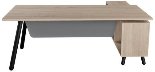 cumpără Masă de birou Deco Fusion + box incorporat Stinga 1800x800/1550x400 în Chișinău 