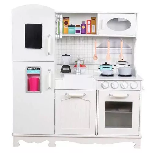 купить Игрушечная кухня и посуда Richi (63253) Деревянная кухня для девочек со звуками и светом в Кишинёве 