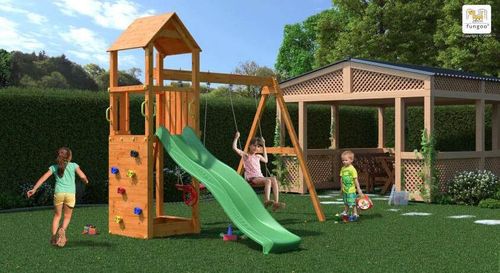 купить Детская площадка Fungoo FLAPPI teak painted в Кишинёве 