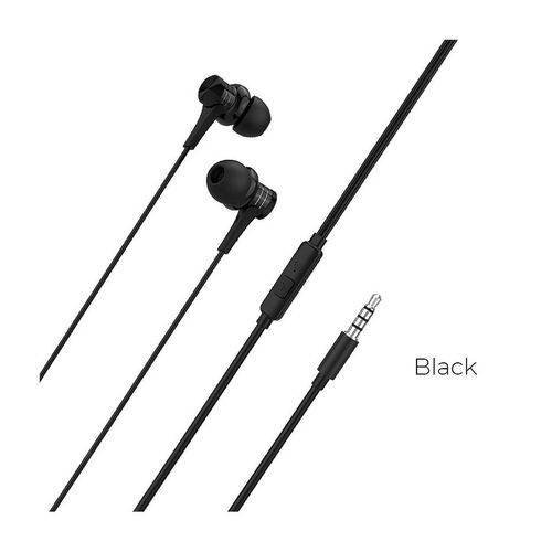 cumpără Borofone BM22 black (095446) Boundless universal earphones with mic, Speaker 10mm, Cable length 1.2m, Microphone, support for Apple and Android în Chișinău 