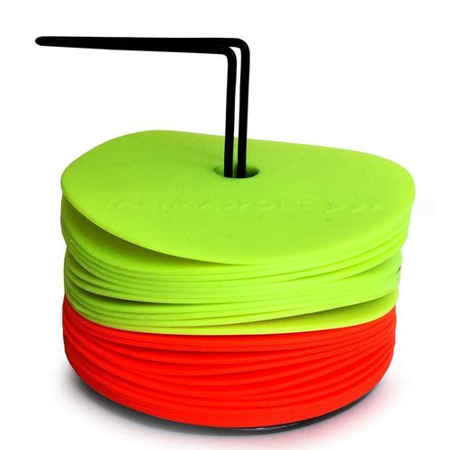 купить Спортивное оборудование Yakimasport 11865 Круг пластиковый плоский d=15 см (20 шт.) с держателем 100214 в Кишинёве 