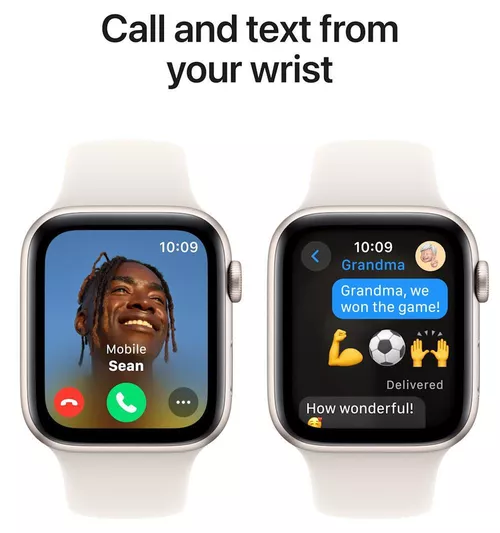 купить Смарт часы Apple Watch SE 2024 GPS 40mm Starlight Aluminium Case with Starlight Sport Band - S/M MXEF3 в Кишинёве 