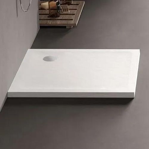 cumpără Cadița de duș New Trendy Mild Stone Rectangular White 90x90x4,5 B-0542 în Chișinău 