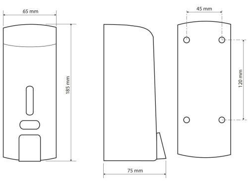 cumpără Dozator săpun Bemeta Pe perete black 121209140 în Chișinău 