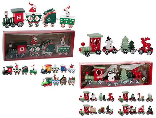 купить Новогодний декор Promstore 12899 Suvenir Trenulet, 20x5x3cm, lemn в Кишинёве 