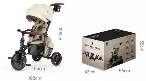 cumpără Bicicletă-cărucior Qplay Comfo Max Beige în Chișinău 